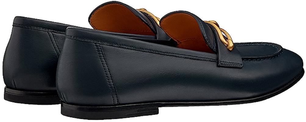 (Women) HERMES Colette 'Roulis Gold Buckle Blue' Loafer H211041Z-H8 Shop (Women) HERMES Colette 'Roulis Gold Buckle Blue' Loafer H211041Z-H8
