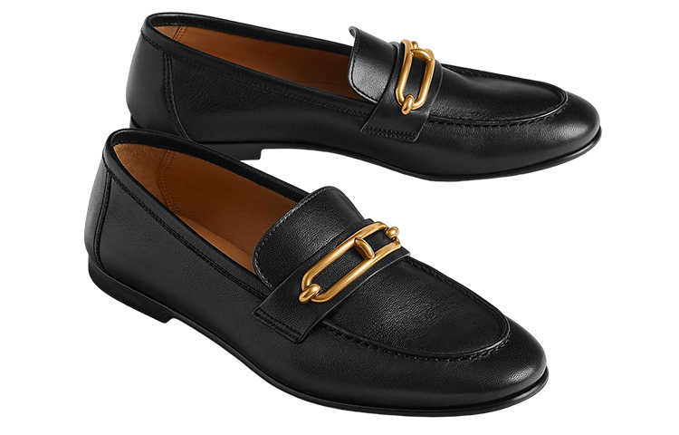 Shop (Women) HERMES Colette Loafer 'Black Leather' H231086Z-02