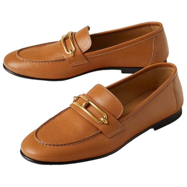 Lookbook (Women) HERMES Colette Slip-On Loafer 'Brown Leather' H231086Z-A3