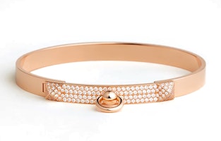 (Women) HERMES Collier de Chien CDC Bracelet Women 18K Gold with Diamonds. H110018B-00 (Women) HERMES Collier de Chien CDC Bracelet Women 18K Gold with Diamonds. H110018B-00