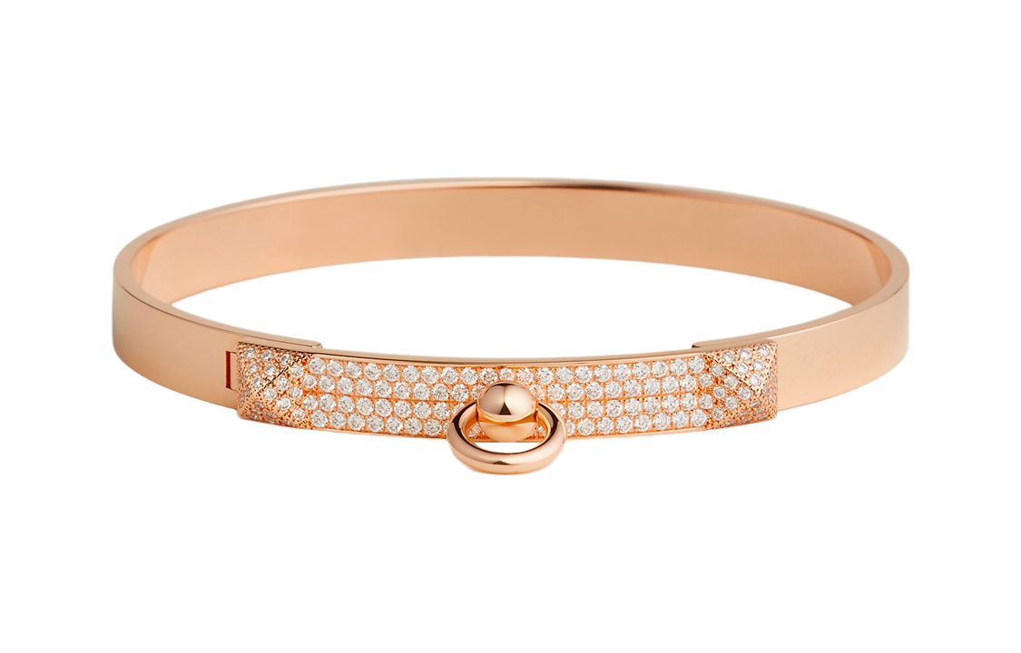 (Women) HERMES Collier de Chien Diamond Bracelet for Women - Elegant CDC Series H11017B-00
