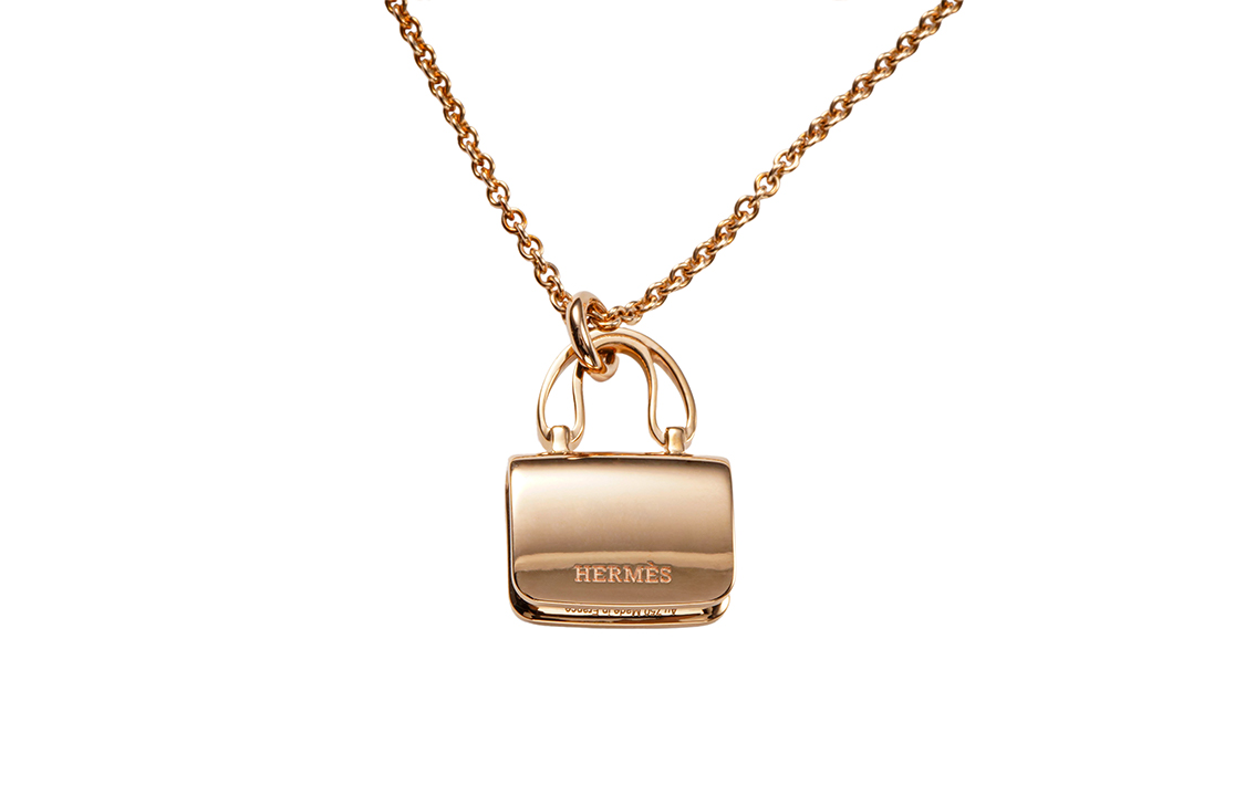 (Women) HERMES Constance Amulet Simple Fashion Rose Gold Diamond Necklace for Women. H121312B-00 圖 3