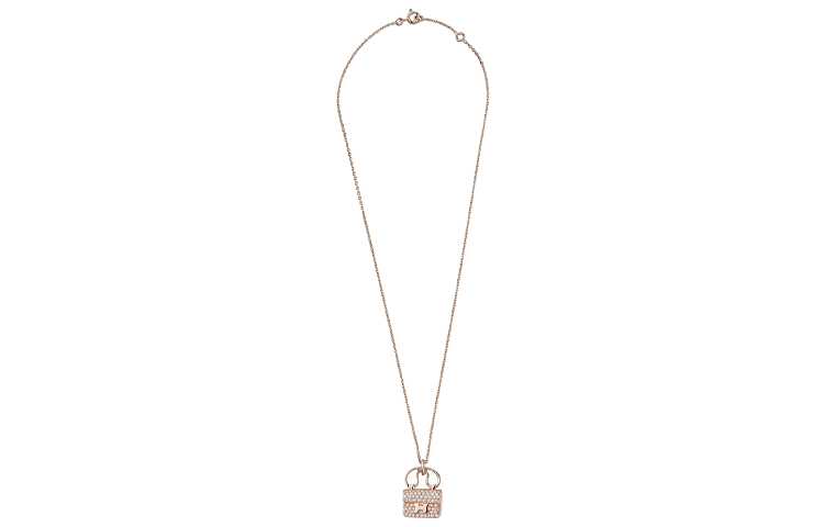 (Women) HERMES Constance Amulette 18K Rose Gold Diamond Necklace for Women H109615B-00 圖 3