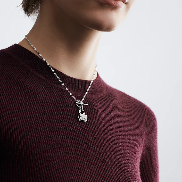 (Women) HERMES Constance Amulette 925 Silver Necklace Pendant. H121324B-00 圖 4