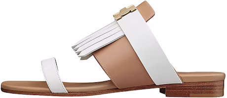 (Women) HERMES Coralia 'White Brown' H211225Z-BB (Women) HERMES Coralia 'White Brown' H211225Z-BB