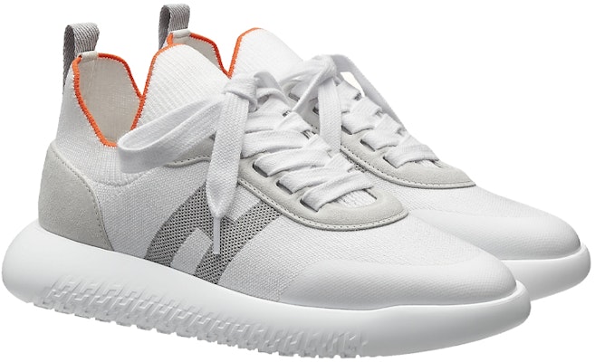 HERMES愛馬仕 Crew 時尚運動 低幫 生活休閒鞋 女款 白灰色 Lookbook HERMES愛馬仕 Crew 時尚運動 低幫 生活休閒鞋 女款 白灰色