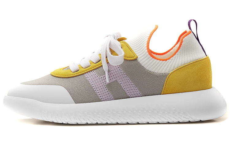 (Women) HERMES Crew Low 'Grey Yellow White' H211109Z-2D