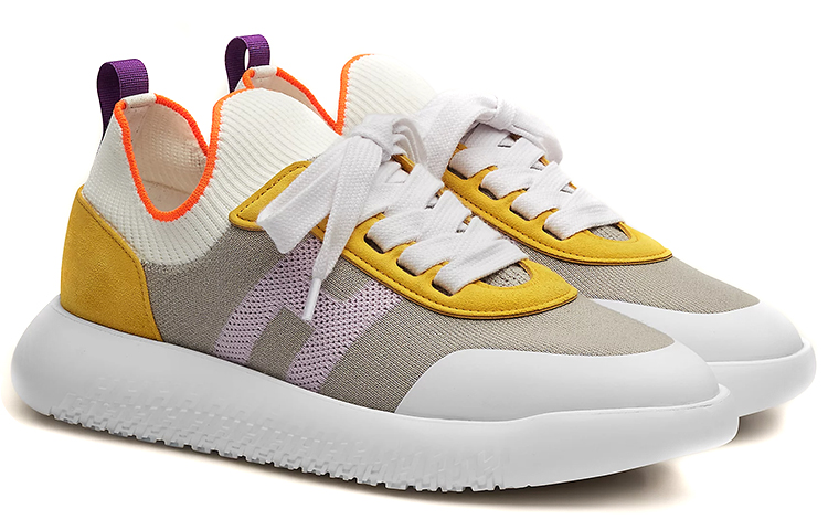 Lookbook (W) HERMES Crew Low ''Grijs Geel Wit'' H211109Z-2D