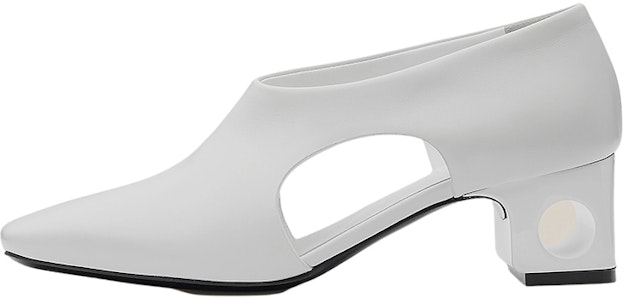 (W) Kasut Hermes Kulit Anak Lembu 'Putih' Terbuka H221025Z-90 Buy (W) Kasut Hermes Kulit Anak Lembu 'Putih' Terbuka H221025Z-90