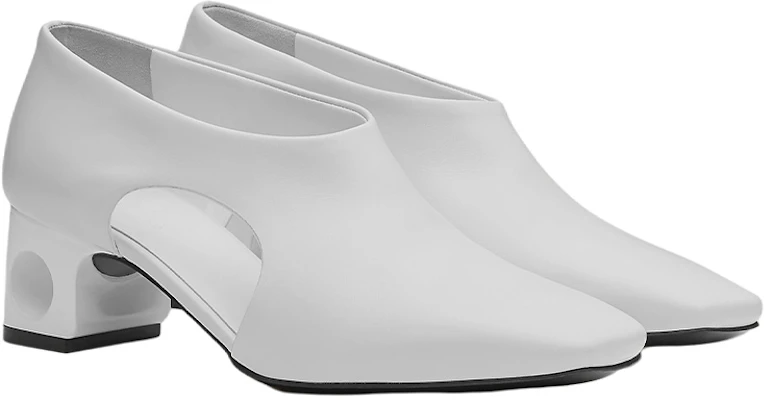 (Women) HERMES Cut-Out Calfskin Shoes 'White' H221025Z-90 Lookbook (Women) HERMES Cut-Out Calfskin Shoes 'White' H221025Z-90