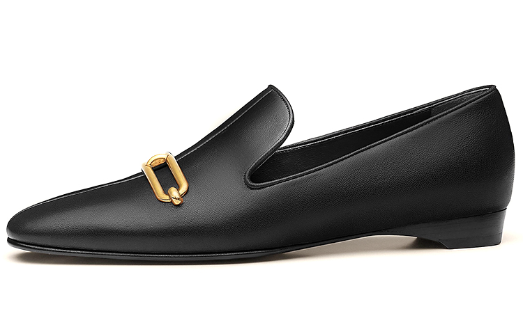 (W) HERMES Dalhia 'Black Goat Leather'