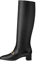 (Women) HERMES Daphne High 'Black Leather' H212038Z-02 (Women) HERMES Daphne High 'Black Leather' H212038Z-02