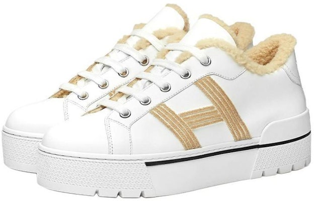 (Women) HERMES Dare 'White Calfskin and Wool' H212208Z-90 Lookbook (Women) HERMES Dare 'White Calfskin and Wool' H212208Z-90