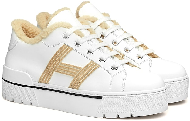 (Women) HERMES Dare 'White Calfskin and Wool' H212208Z-90 Shop (Women) HERMES Dare 'White Calfskin and Wool' H212208Z-90