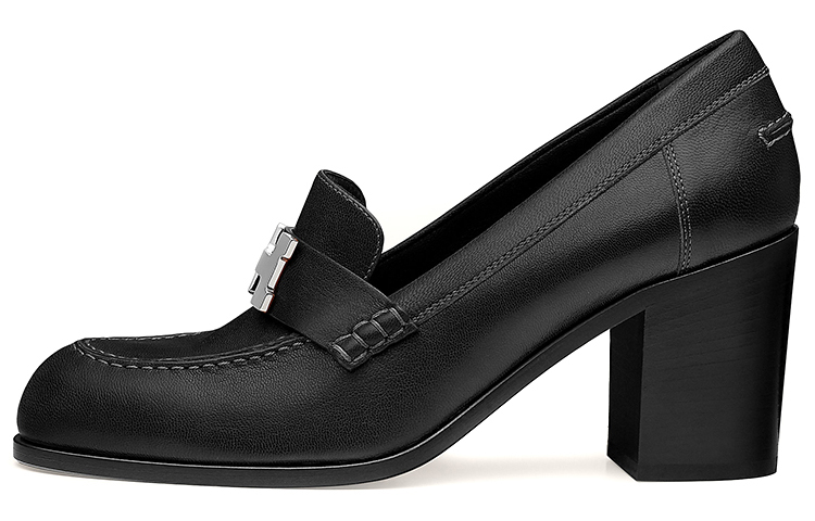 Buy (W) HERMES Dauphine 70 'Tacones Altos Negros Casual' H212091Z-02