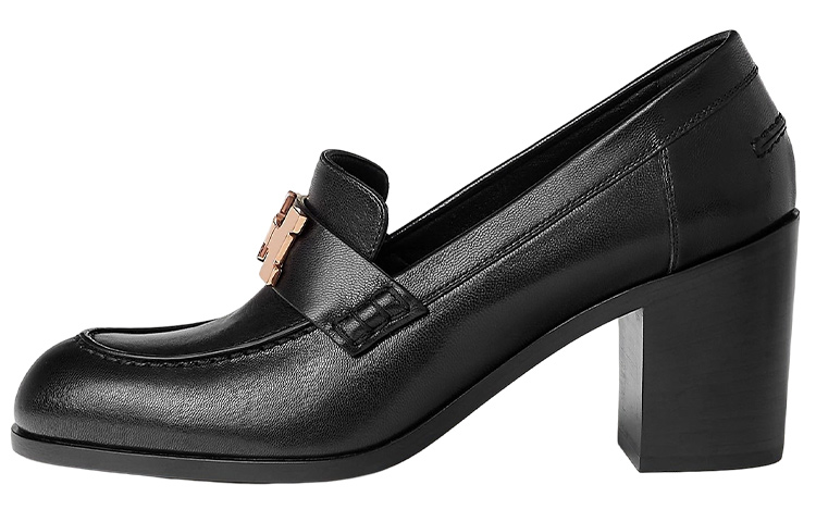 (Women) HERMES Dauphine 70 'Black Leather' H231041Z-02