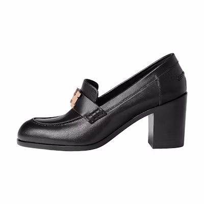 (W) HERMES Dauphine 70 'Black Leather'