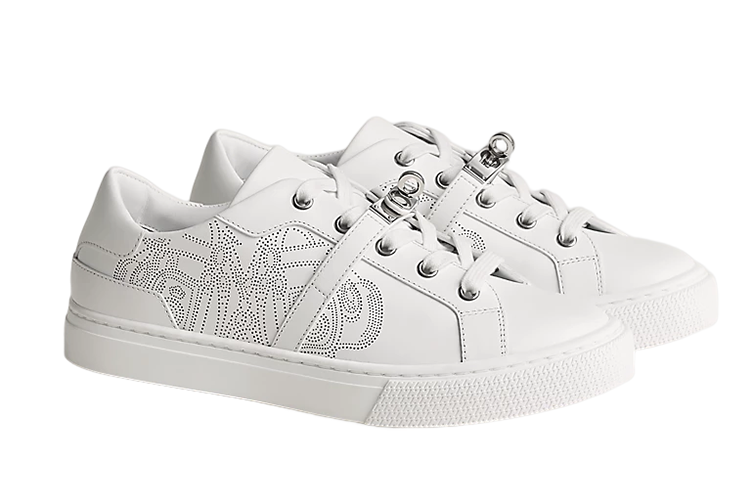 Order (W) HERMES Day Kulit Rendah 'Tali Fashion Putih' H232176Z-90