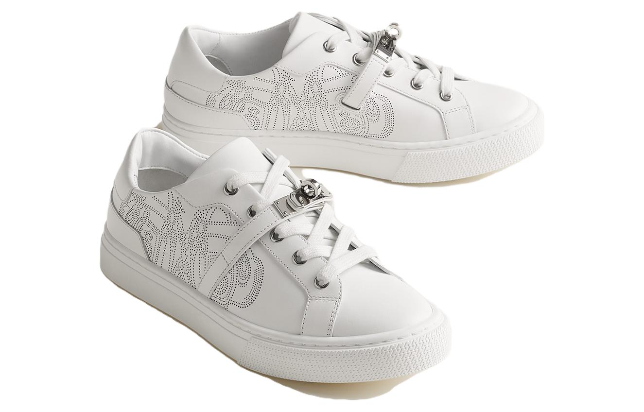 Lookbook (W) HERMES Day Low-Top 'Cuero Blanco' H232176Z-903