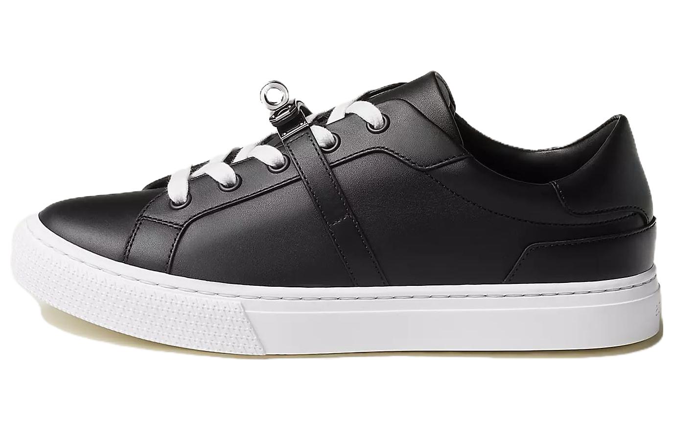 (Women) HERMES Day Low Top Lace-Up 'Black' H232174Z-02
