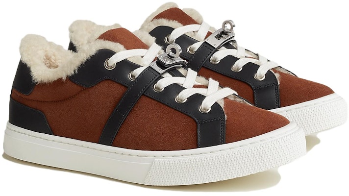 (W) Sneaker HERMES Day Low Top 'Coklat Kulit Tali' H232175Z-20 Order (W) Sneaker HERMES Day Low Top 'Coklat Kulit Tali' H232175Z-20