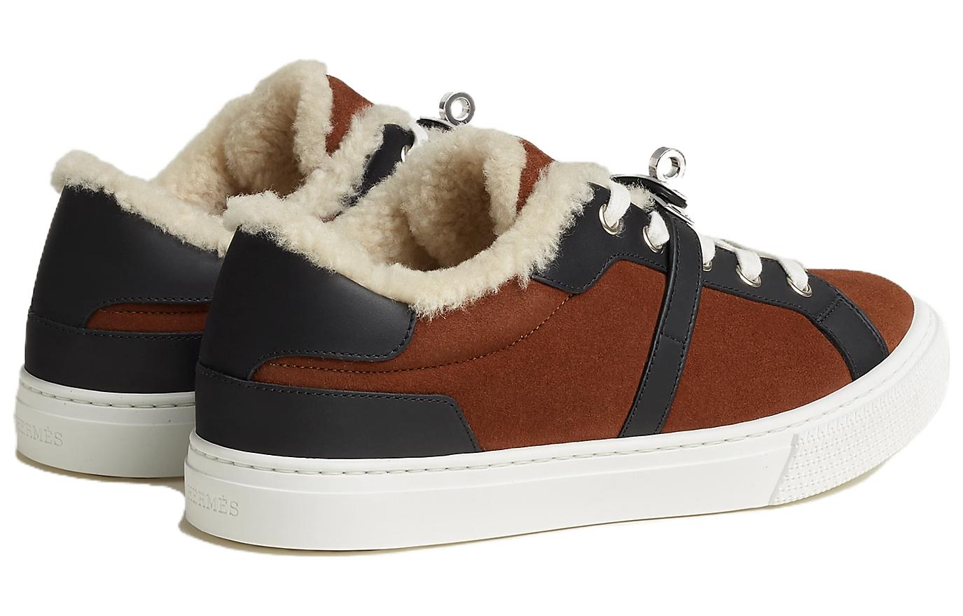 Lookbook (W) HERMES Kasut Sneakers Rendah 'Kulit Coklat Bertali' H232175Z-20