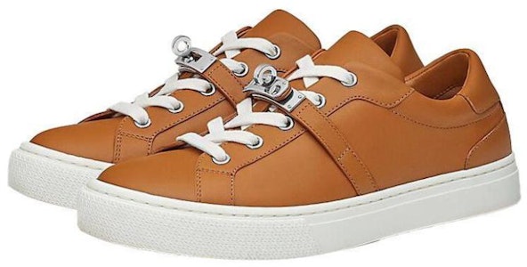 Hermes 愛馬仕 Day Sneakers 女士時尚百搭低幫牛皮休閒板鞋 棕色 Lookbook Hermes 愛馬仕 Day Sneakers 女士時尚百搭低幫牛皮休閒板鞋 棕色