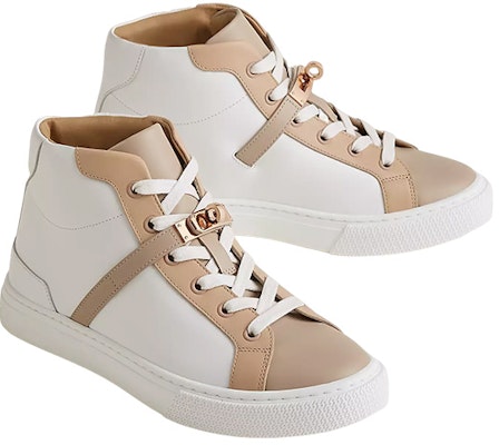 (Women) HERMES Daydream High-Top 'White Brown' H212261Z-91 Shop (Women) HERMES Daydream High-Top 'White Brown' H212261Z-91