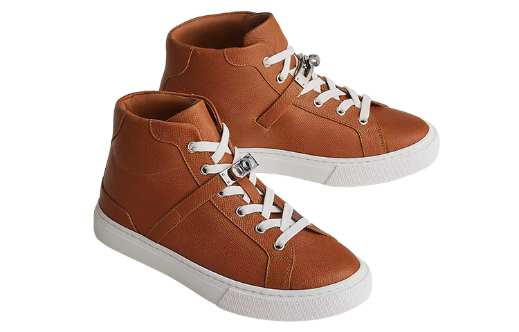 Shop (W) HERMES Daydream High-Top 'Blanco Marrón' H222184Z-A33