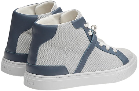 HERMES 愛馬仕 Daydream 小牛皮高幫時尚板鞋 女款 灰藍色 Lookbook HERMES 愛馬仕 Daydream 小牛皮高幫時尚板鞋 女款 灰藍色