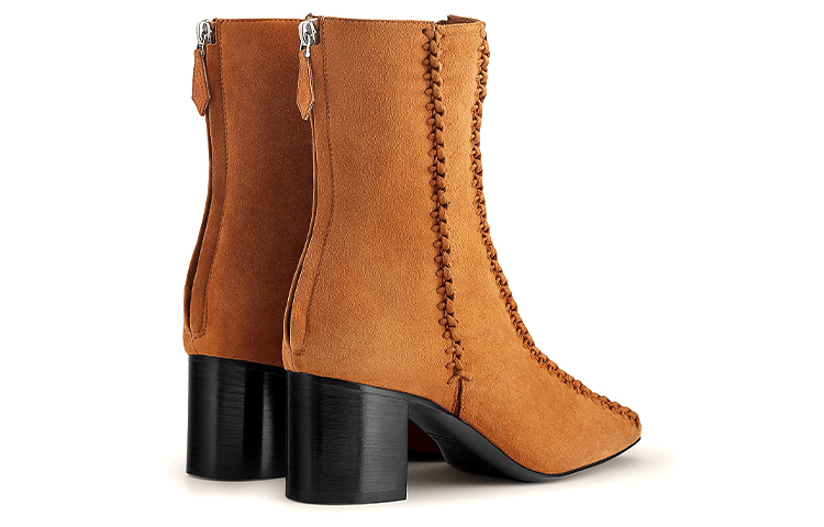 (W) HERMES Dear Suede Ankle Boots 'Brown' 圖 4