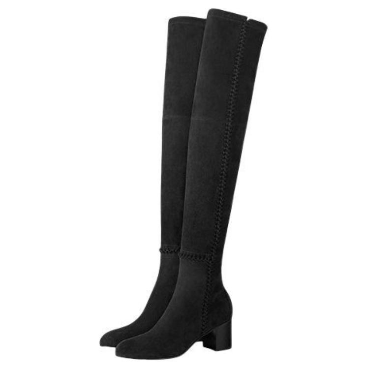 (W) HERMES Decibel Thigh-High 'Black Velvet' 圖 3
