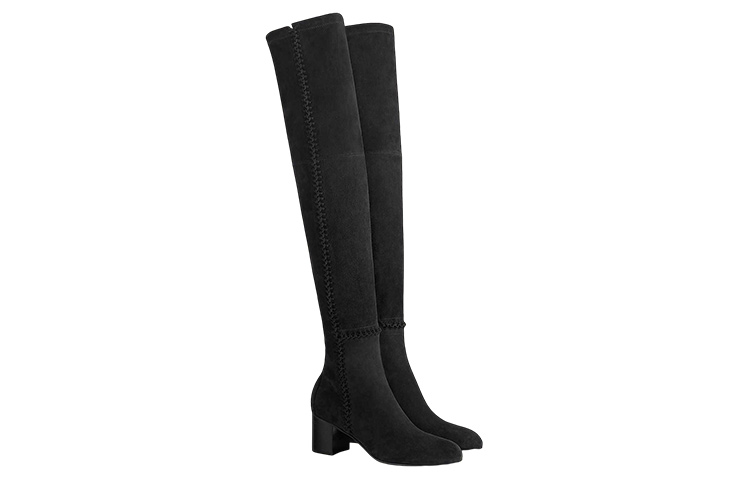 (W) HERMES Decibel Thigh-High 'Black Velvet' 圖 4