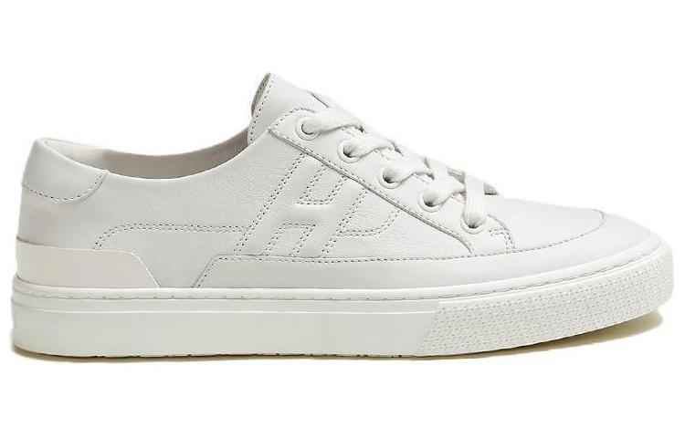 Order (W) HERMÈS Deep Low Blanc ''Sneaker en Cuir de Veau'' Fashion H212266Z-92