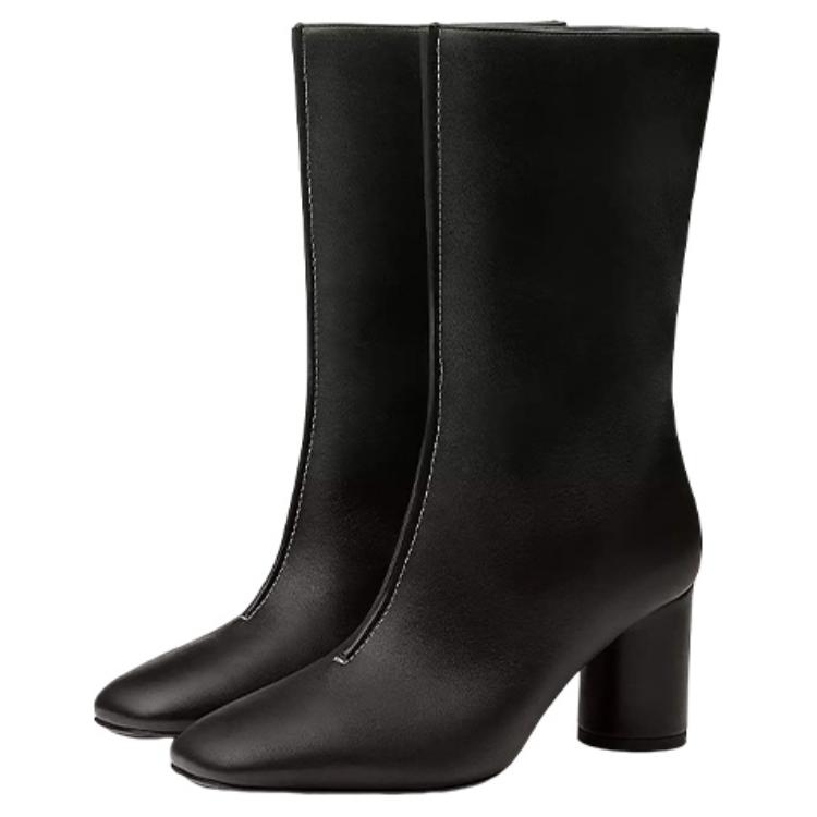 (W) HERMES Defile Leather Bootie 'Black Fashion' 圖 3