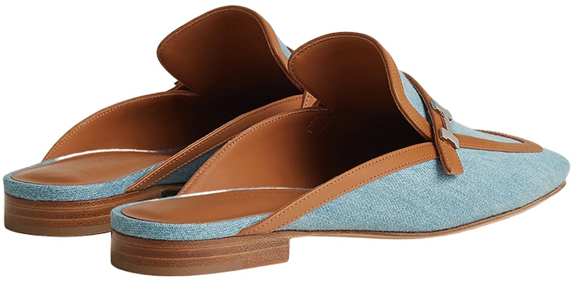 (Women) HERMES Denim and Calfskin Buckle Mule 'Retro Blue' H231053Z-CB Shop (Women) HERMES Denim and Calfskin Buckle Mule 'Retro Blue' H231053Z-CB