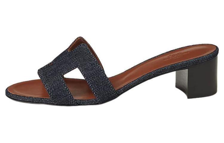 (W) HERMES Denim CMFT Slide 'Black'