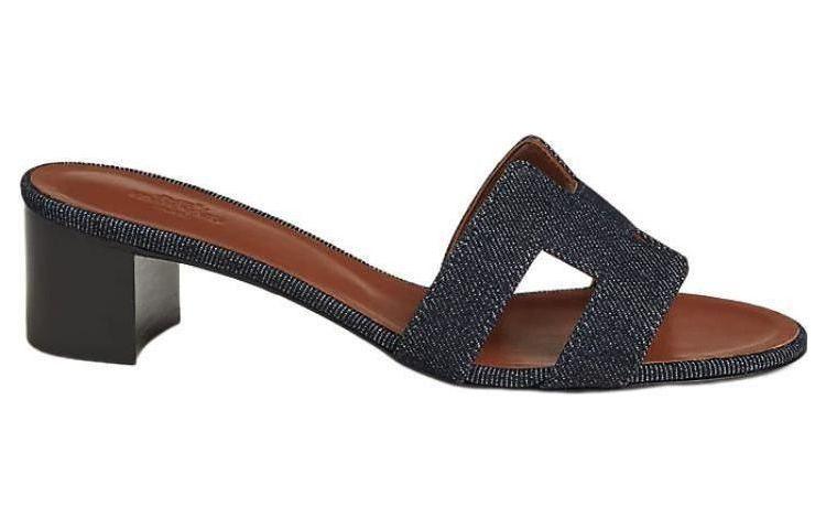 (W) HERMES Denim CMFT Slide 'Black' 圖 2