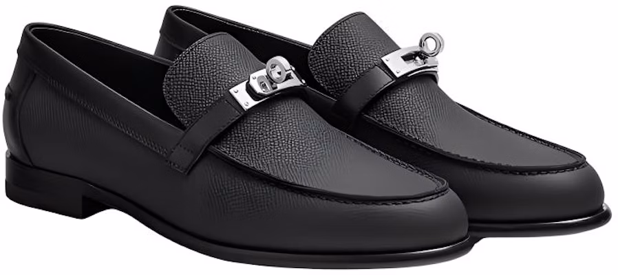 (Women) HERMES Destin 'Black Leather Flat' H222078Z-02 Lookbook (Women) HERMES Destin 'Black Leather Flat' H222078Z-02