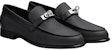 (W) HERMES Destin 'Kulit Hitam Rata' Sneakers H222078Z-02
