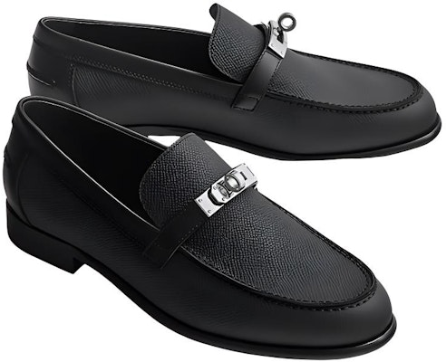 (Women) HERMES Destin 'Black Leather Flat' H222078Z-02 Purchase (Women) HERMES Destin 'Black Leather Flat' H222078Z-02
