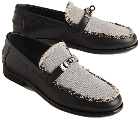 (W) HERMES Destin 'Kelabu Hitam Rumbai Kanvas' H231065Z-PN Lookbook (W) HERMES Destin 'Kelabu Hitam Rumbai Kanvas' H231065Z-PN