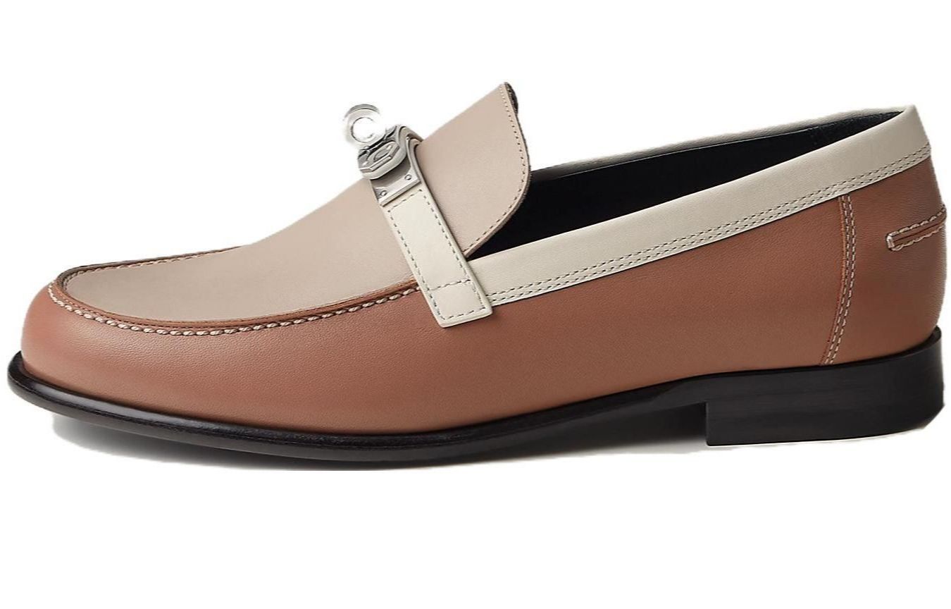 (Women) HERMES Destin 'Palladium Buckle Brown' H212114Z-VE