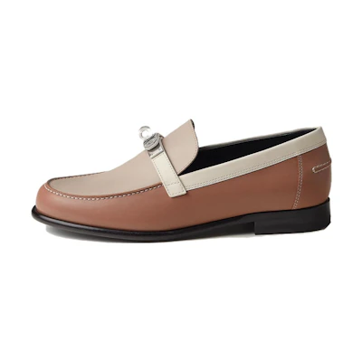 (W) HERMES Destin 'Palladium Buckle Brown'