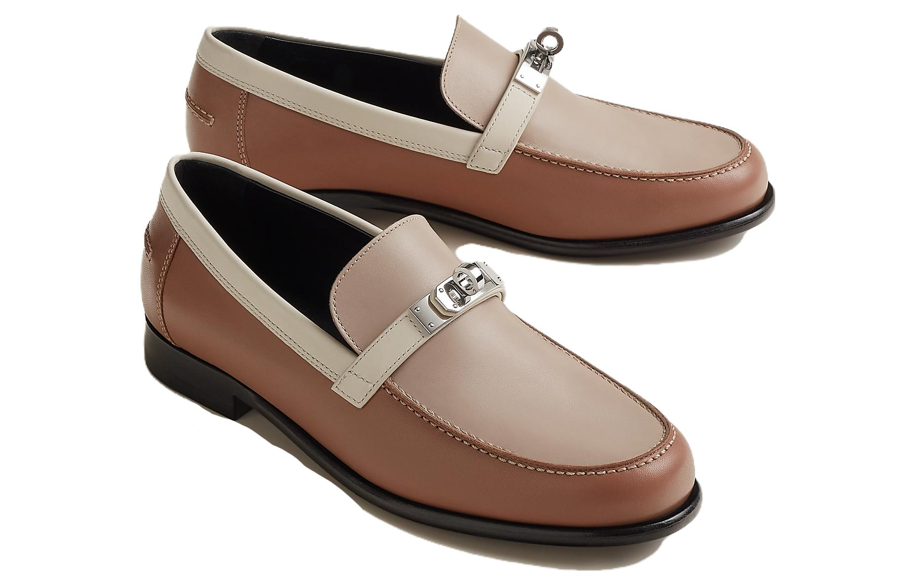 Lookbook (W) HERMÈS Destin ''Boucle Palladium Marron'' H212114Z-VE