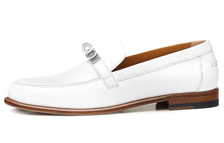 (Women) HERMES Destin 'Simple Casual White Flats' H212114Z-V90