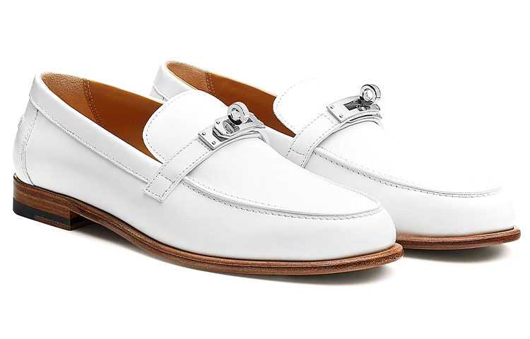 Lookbook (W) 爱马仕 Destin 休闲简单白色平底鞋 H212114Z-V90