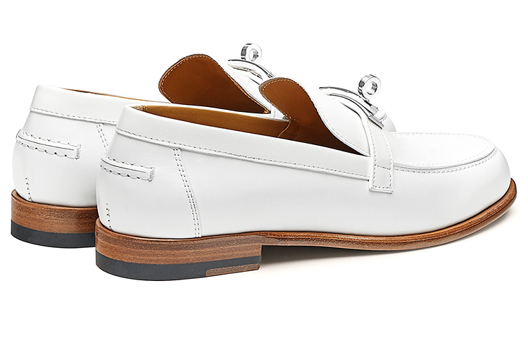 Shop (W) 爱马仕 Destin 休闲简单白色平底鞋 H212114Z-V90