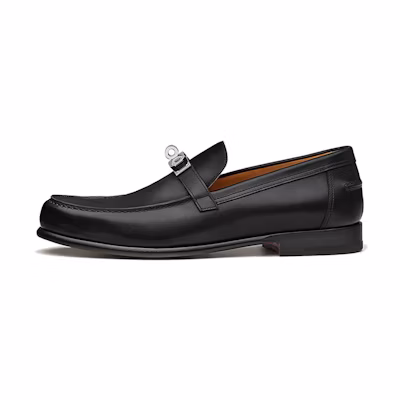 (W) HERMES Destin Loafer 'Black Calfskin'