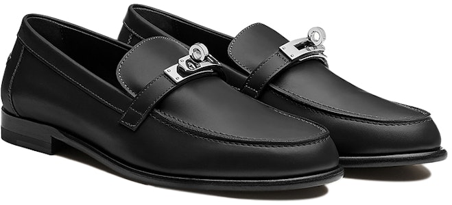 (W) HERMES Destin Mocasín 'Cuero Negro' H212114Z-02 Lookbook (W) HERMES Destin Mocasín 'Cuero Negro' H212114Z-02